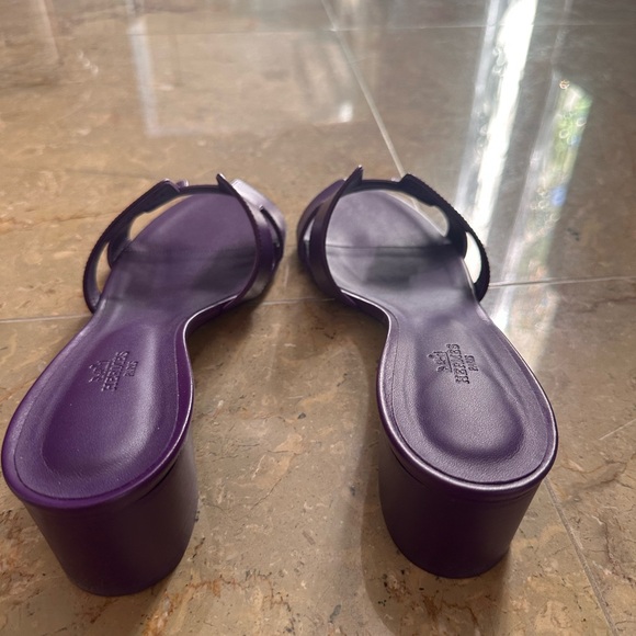 Hermès Oasis slides (Purple) - Picture 4 of 4
